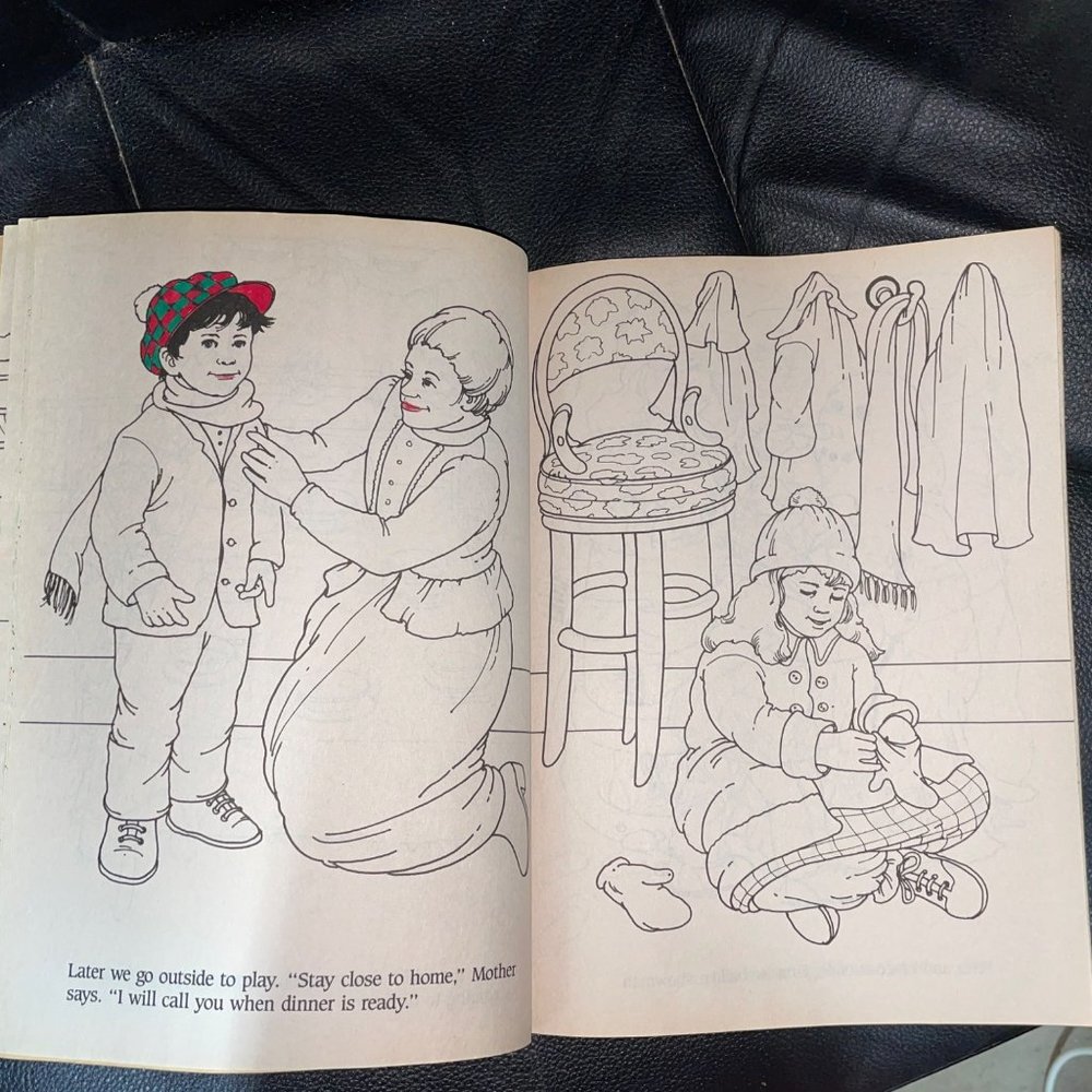 Christmas in Toyland vintage coloring book 1989 - Picture 7 of 14